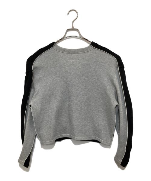 MM6 Maison Margiela（エムエムシックスメゾンマルジェラ）MM6 Maison Margiela (エムエムシックスメゾンマルジェラ) V-neck unbalanced panel top(Vネックアンバランスドパネルトップ) Vネックニット　S52GP0088 ブラック サイズ:Sの古着・服飾アイテム