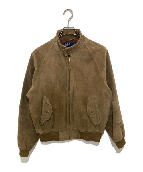 POLO RALPH LAUREN（ポロ・ラルフローレン）POLO RALPH LAUREN (ポロ・ラルフローレン) スウェードハリントンジャケット ブラウン サイズ:Lの古着・服飾アイテム