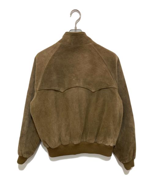 POLO RALPH LAUREN（ポロ・ラルフローレン）POLO RALPH LAUREN (ポロ・ラルフローレン) スウェードハリントンジャケット ブラウン サイズ:Lの古着・服飾アイテム
