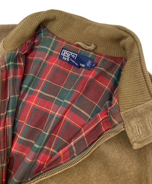 POLO RALPH LAUREN（ポロ・ラルフローレン）POLO RALPH LAUREN (ポロ・ラルフローレン) スウェードハリントンジャケット ブラウン サイズ:Lの古着・服飾アイテム