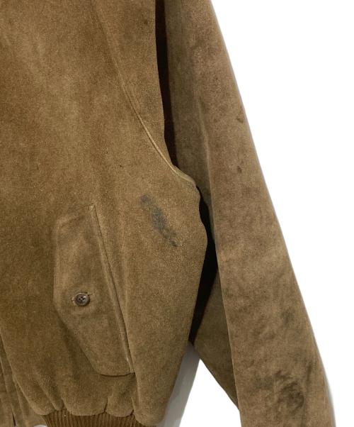 POLO RALPH LAUREN（ポロ・ラルフローレン）POLO RALPH LAUREN (ポロ・ラルフローレン) スウェードハリントンジャケット ブラウン サイズ:Lの古着・服飾アイテム