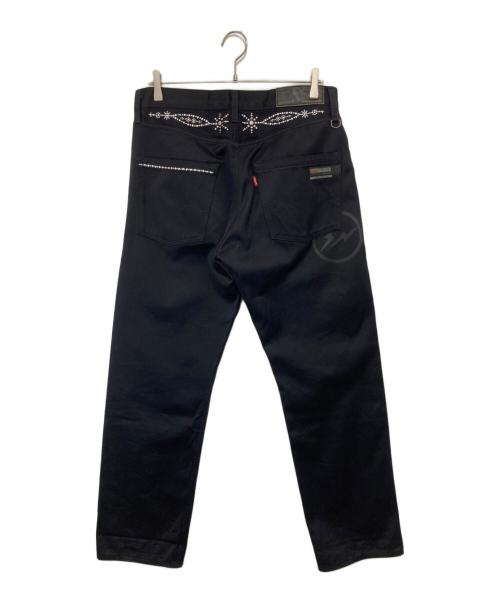 LEVI'S（リーバイス）LEVI'S (リーバイス) FRAGMENT DESIGN (フラグメントデザイン) DISCO サテンジーンズ　FM50C-0001 ブラック サイズ:34の古着・服飾アイテム