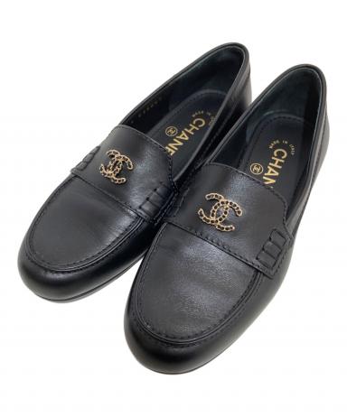 中古・古着通販】CHANEL (シャネル) ローファー G35067 ブラック