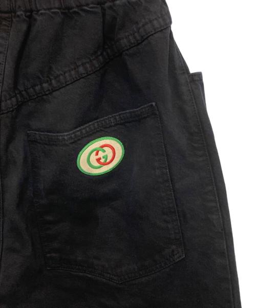 GUCCI（グッチ）GUCCI (グッチ) ウォッシュドコットンイージーデニムパンツ　572616 ブラック サイズ:30の古着・服飾アイテム