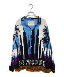 WACKO MARIA（ワコマリア）の古着「DJ HARVEY L/S HAWAIIAN SHIRT　ディージェーハーヴィー ロングスリーブハワイアンシャツ」｜ブルー