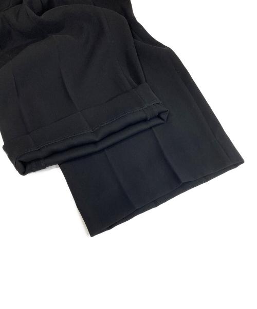 ENFOLD（エンフォルド）ENFOLD (エンフォルド) 25SS HEXAGON TR（ヘキサゴン トラウザー）/ スラックス　300IS231-0451 ブラック サイズ:36の古着・服飾アイテム