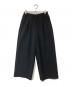 ENFOLD（エンフォルド）の古着「25SS RELAX WIDE PANTS（リラックスワイドパンツ）/ スラックス　300IS231-0351」｜ブラック