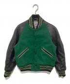 whitesvilleホワイツビル）の古着「レザー×メルトンウール スタジャン　WV10733」｜グリーン