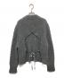 CECILIE BAHNSEN (セシリーバンセン) バックシルクリボン ケーブルニット グレー サイズ:M/L：25000円