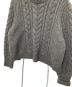 中古・古着 CECILIE BAHNSEN (セシリーバンセン) バックシルクリボン ケーブルニット グレー サイズ:M/L：25000円