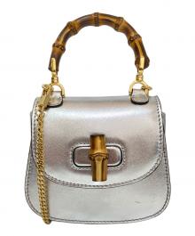 GUCCI（グッチ）の古着「バンブースーパーミニバッグ 760246」｜シルバー