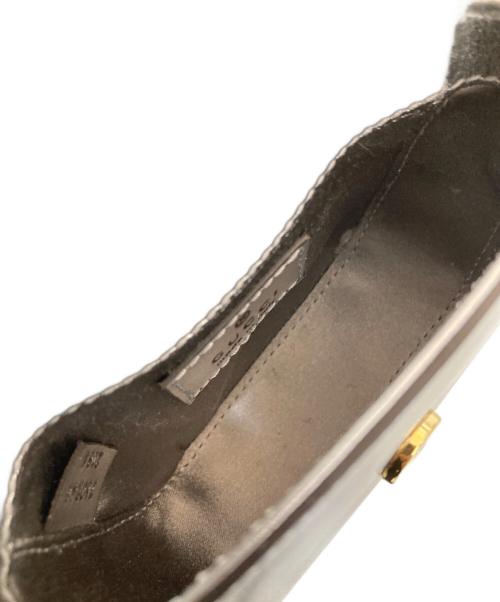 GUCCI（グッチ）GUCCI (グッチ) バンブースーパーミニバッグ 760246 シルバーの古着・服飾アイテム