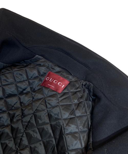 GUCCI（グッチ）GUCCI (グッチ) ダブルプレストウールコート 24AW 806858 ブラック サイズ:44の古着・服飾アイテム