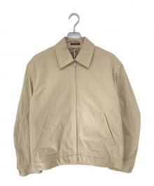 GUCCI（グッチ）の古着「ロゴハリントンジャケット　GGキャンバス　シェリーライン」｜ベージュ