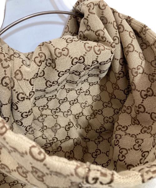 GUCCI（グッチ）GUCCI (グッチ) GGインターシャ ウールフリースジップジャケット  ボアジャケット　798503  ベージュ サイズ:Lの古着・服飾アイテム