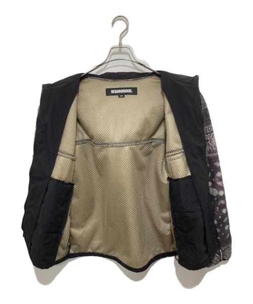 NEIGHBORHOOD（ネイバーフッド）NEIGHBORHOOD (ネイバーフッド) 23AW BANDANA PATTERN FLEECE JACKET（バンダナパターンフリースジャケット） 232SZNH-JKM06 グレー サイズ:Lの古着・服飾アイテム