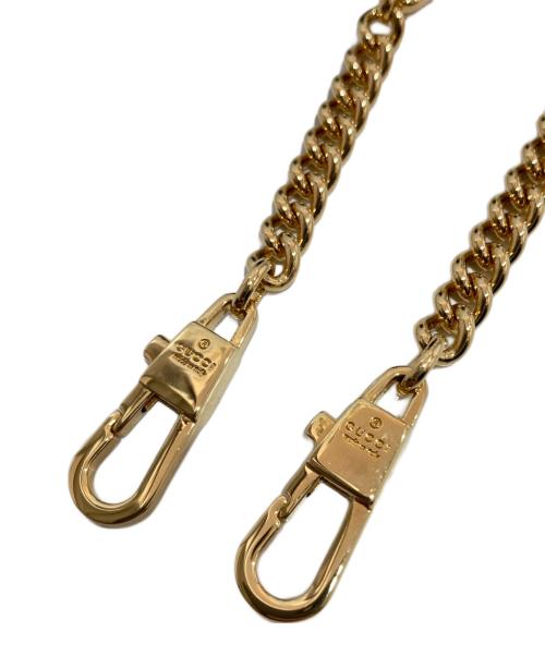 GUCCI（グッチ）GUCCI (グッチ) シルヴィ1969 トップハンドルパテントレザーバッグ 520981 ブラックの古着・服飾アイテム