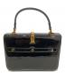 GUCCI (グッチ) シルヴィ1969 トップハンドルパテントレザーバッグ 520981 ブラック：90000円