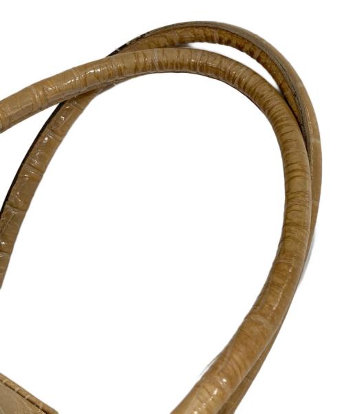 J&M DAVIDSON（ジェイ＆エム デヴィッドソン）J&M DAVIDSON (ジェイ＆エム デヴィッドソン) VIVI クロコ型押しミニボストン カーキの古着・服飾アイテム