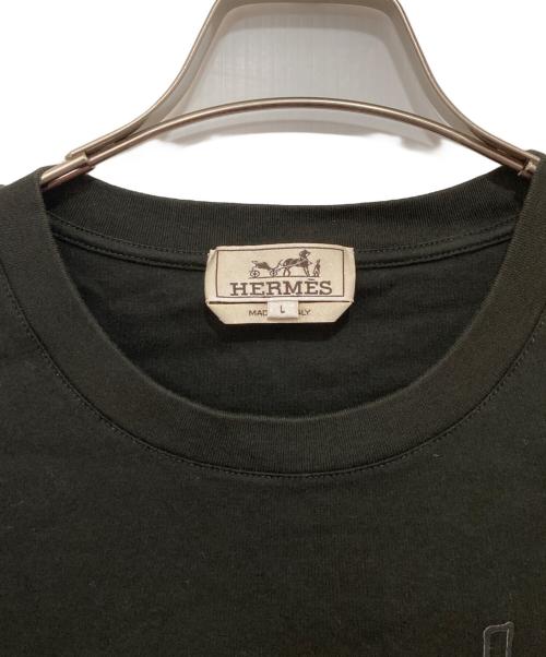 HERMES（エルメス）HERMES (エルメス) アルネ・アン・グアッシュ Tシャツ オリーブ サイズ:Lの古着・服飾アイテム