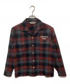 STANDARD CALIFORNIAスタンダードカリフォルニア）の古着「Ombre Check Shiert(オンブレチェックシャツ)」｜レッド