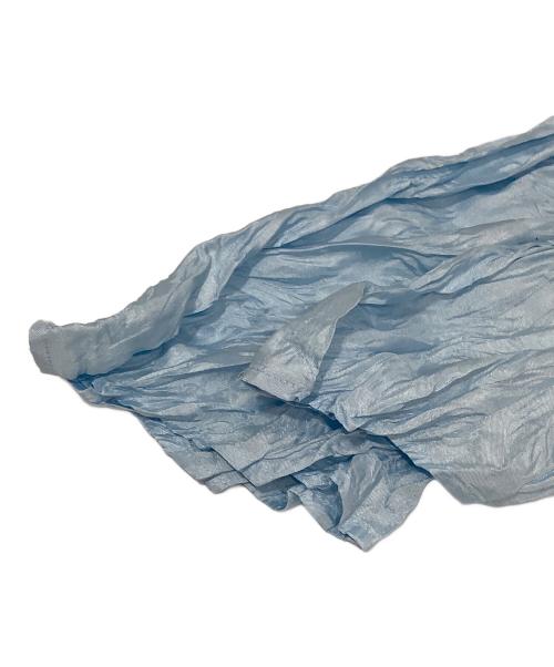 ISSEY MIYAKE（イッセイミヤケ）ISSEY MIYAKE (イッセイミヤケ) シワ加工 ワッシャーハイネックカットソー　HIGH NECK CUTSEW　IM41-FJ901 スカイブルー サイズ:Mの古着・服飾アイテム