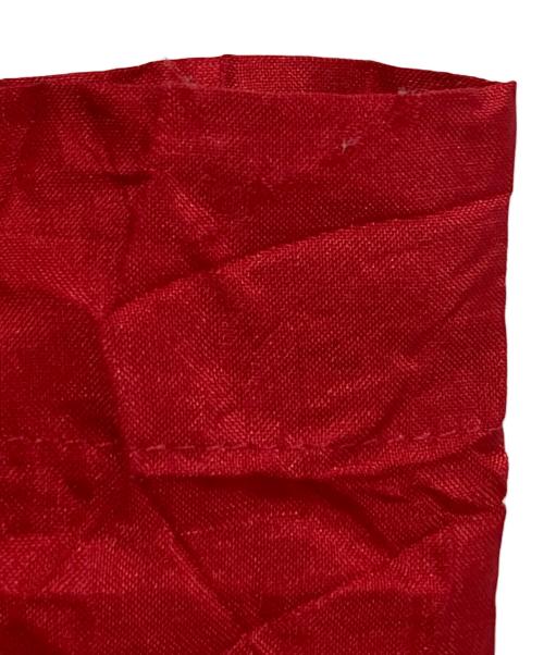 ISSEY MIYAKE（イッセイミヤケ）ISSEY MIYAKE (イッセイミヤケ) シワ加工 ボウタイブラウス　銀タグ　IM33-FJ805 レッド サイズ:Mの古着・服飾アイテム