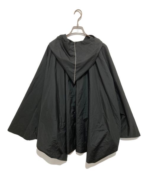 ISSEY MIYAKE MEN（イッセイミヤケメン）ISSEY MIYAKE MEN (イッセイミヤケメン) コーティングデザインフーデッドポンチョ　ME03FA590　銀タグ  ブラック サイズ:2の古着・服飾アイテム
