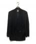ISSEY MIYAKE（イッセイミヤケ）の古着「カラーレス ダブルブレスト 黒タグ テーラードジャケット　ME19-FD014」｜ブラック