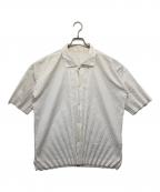 HOMME PLISSE ISSEY MIYAKEオム プリッセ イッセイ ミヤケ）の古着「プリーツショートスリーブシャツ」｜ホワイト