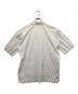 HOMME PLISSE ISSEY MIYAKE (オム プリッセ イッセイ ミヤケ) プリーツショートスリーブシャツ ホワイト サイズ:2：14000円