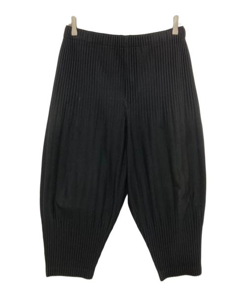 HOMME PLISSE ISSEY MIYAKE（オム プリッセ イッセイ ミヤケ）HOMME PLISSE ISSEY MIYAKE (オム プリッセ イッセイ ミヤケ) プリーツパンツ ブラック サイズ:3の古着・服飾アイテム