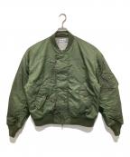 WOKE EDGE×BEAMS FUTURE ARCHIVEウォーク エッジ×ビームスフューチャーアーカイブ）の古着「W/Edg MA-1」｜オリーブ