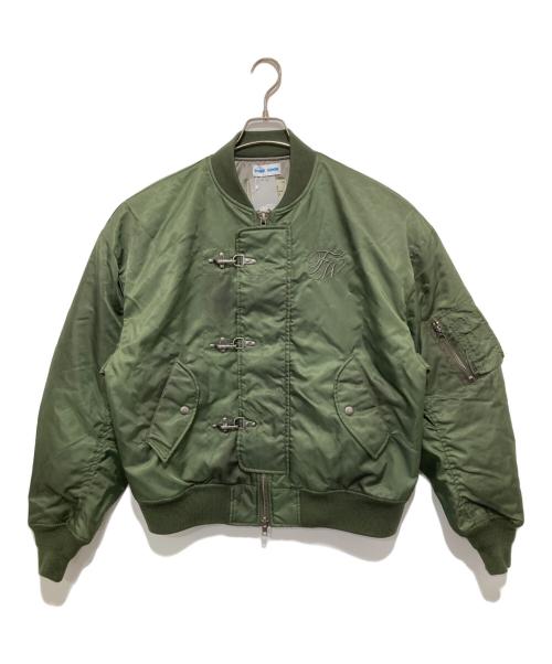 WOKE EDGE（ウォーク エッジ）WOKE EDGE (ウォーク エッジ) BEAMS FUTURE ARCHIVE (ビームスフューチャーアーカイブ) W/Edg MA-1 オリーブ サイズ:Lの古着・服飾アイテム