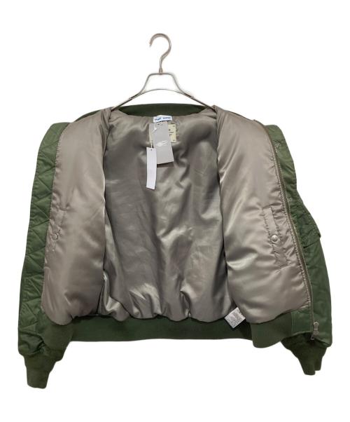 WOKE EDGE（ウォーク エッジ）WOKE EDGE (ウォーク エッジ) BEAMS FUTURE ARCHIVE (ビームスフューチャーアーカイブ) W/Edg MA-1 オリーブ サイズ:Lの古着・服飾アイテム