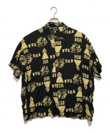 WIND AND SEA（ウィンダンシー）の古着「総柄シャツ」｜ブラック