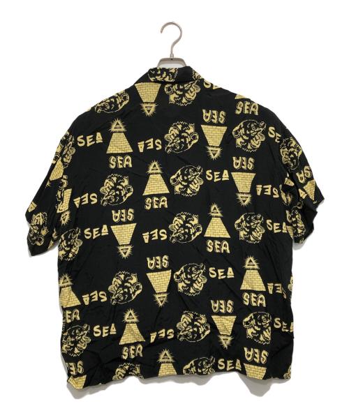 WIND AND SEA（ウィンダンシー）WIND AND SEA (ウィンダンシー) 総柄シャツ ブラック サイズ:XLの古着・服飾アイテム