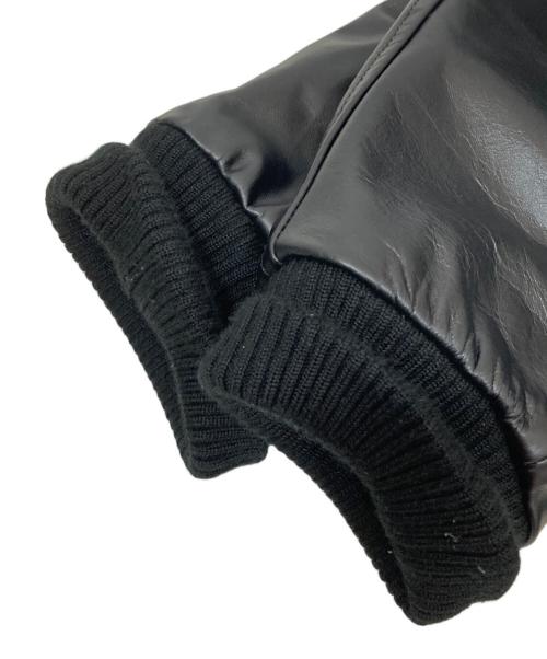 WIND AND SEA（ウィンダンシー）WIND AND SEA Hysteric Glamour (ヒステリックグラマー) Varsity Jacket(ヴァーシティジャケット) コラボスタジャン WDS-C-HYS-23-AP-Q1-01 ブラック サイズ:Xlの古着・服飾アイテム