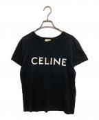 CELINEセリーヌ）の古着「ロゴプリントTシャツ X237370E　半袖Tシャツ」｜ブラック