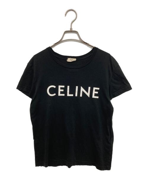 CELINE（セリーヌ）CELINE (セリーヌ) ロゴプリントTシャツ X237370E　半袖Tシャツ ブラック サイズ:Mの古着・服飾アイテム