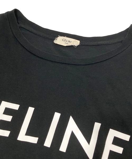 CELINE（セリーヌ）CELINE (セリーヌ) ロゴプリントTシャツ X237370E　半袖Tシャツ ブラック サイズ:Mの古着・服飾アイテム
