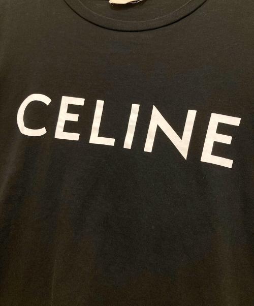 CELINE（セリーヌ）CELINE (セリーヌ) ロゴプリントTシャツ X237370E　半袖Tシャツ ブラック サイズ:Mの古着・服飾アイテム