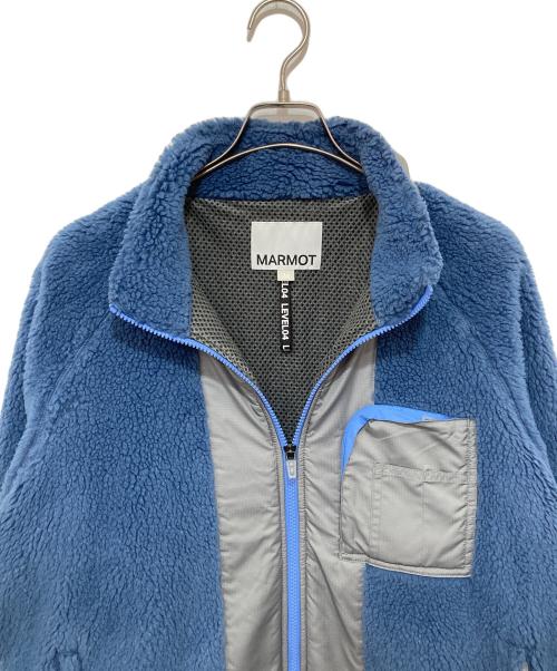 Marmot Capital（マーモット キャピタル）Marmot Capital (マーモット キャピタル) 切替ボアフリースジャケット　 JK　NLM72301 ブルー サイズ:Mの古着・服飾アイテム