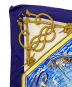 中古・古着 HERMES (エルメス) RETOUR DE PECHE 漁船の帰　シルクスカーフ ブルー：15000円
