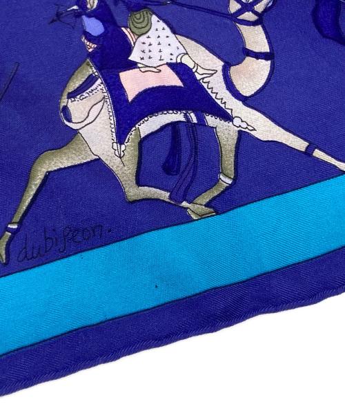 HERMES（エルメス）HERMES (エルメス) シルクスカーフ　眩惑のインド　Fantaisies indiennes ブルーの古着・服飾アイテム