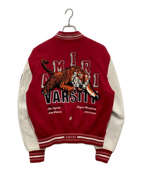 AMIRI（アミリ）AMIRI (アミリ) TIGER VARSITY JACKET(タイガーバーシティジャケット) 23AW レッド サイズ:Lの古着・服飾アイテム