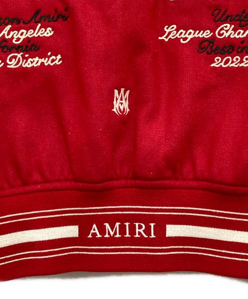 AMIRI（アミリ）AMIRI (アミリ) TIGER VARSITY JACKET(タイガーバーシティジャケット) 23AW レッド サイズ:Lの古着・服飾アイテム