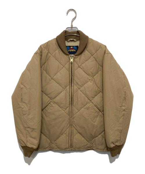 Eddie Bauer（エディーバウアー）Eddie Bauer (エディーバウアー) SKYLINER ダウンジャケット E942430 復刻モデル JAPAN EDITION  ベージュ サイズ:Mの古着・服飾アイテム