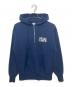 Champion（チャンピオン）の古着「RW HALF ZIP HOODED SWEATSHIRT　ハーフジップパーカー　C3-A119」｜ネイビー