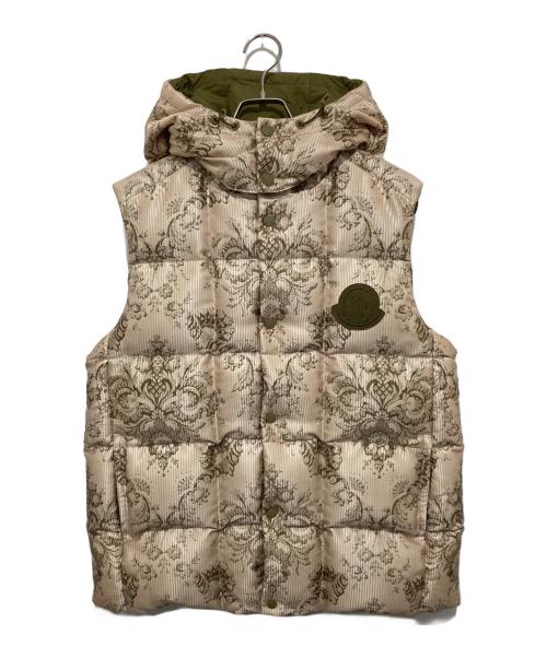 MONCLER GENIUS（モンクレール ジーニアス）MONCLER GENIUS (モンクレール ジーニアス) RABEH ダウンベスト 22AW H10921A00036 アイボリー×オリーブ サイズ:1の古着・服飾アイテム